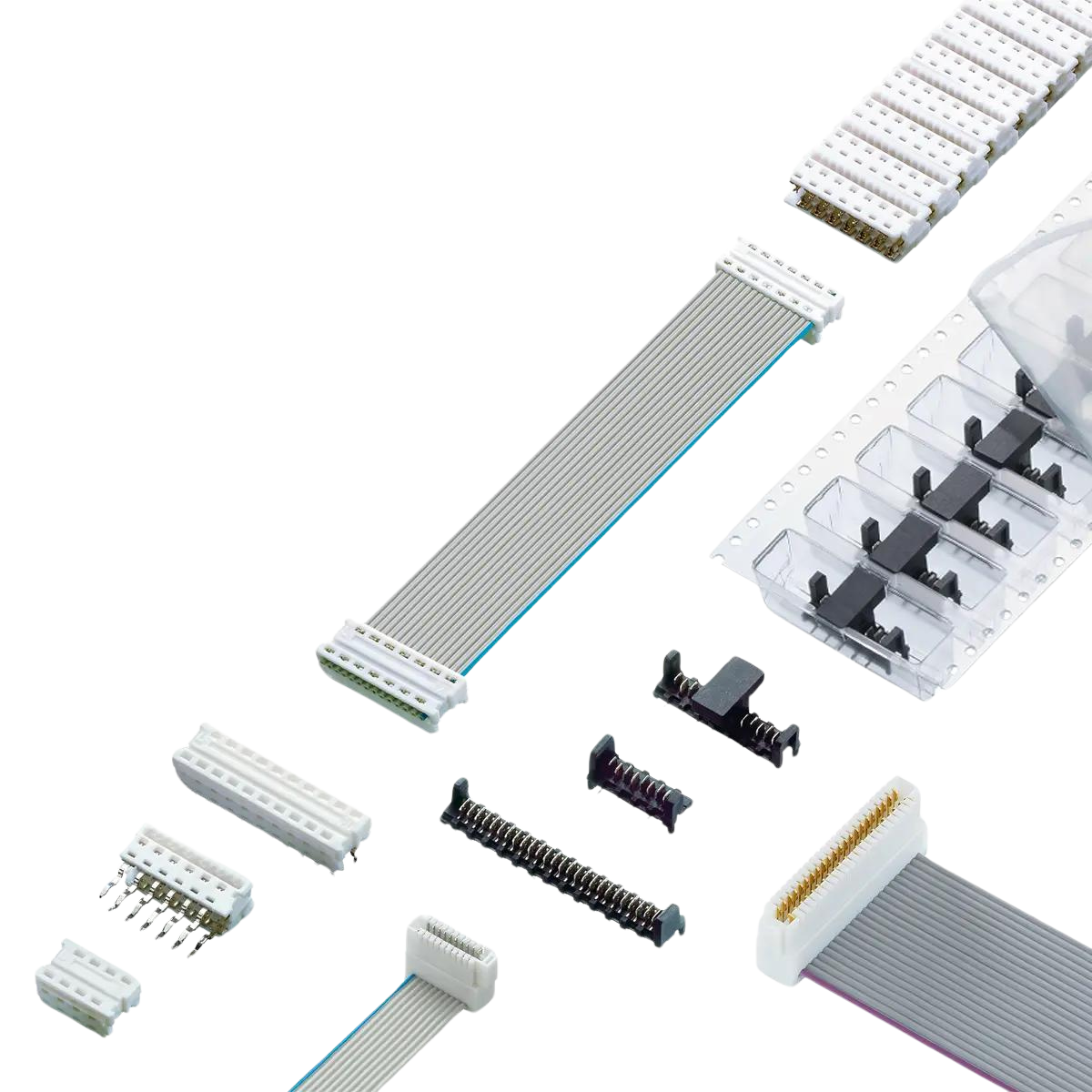 More PCB connector systems